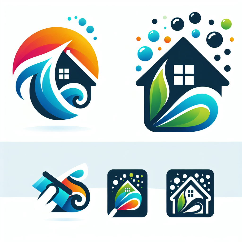 A logo for a website the provides house cleaning services. 